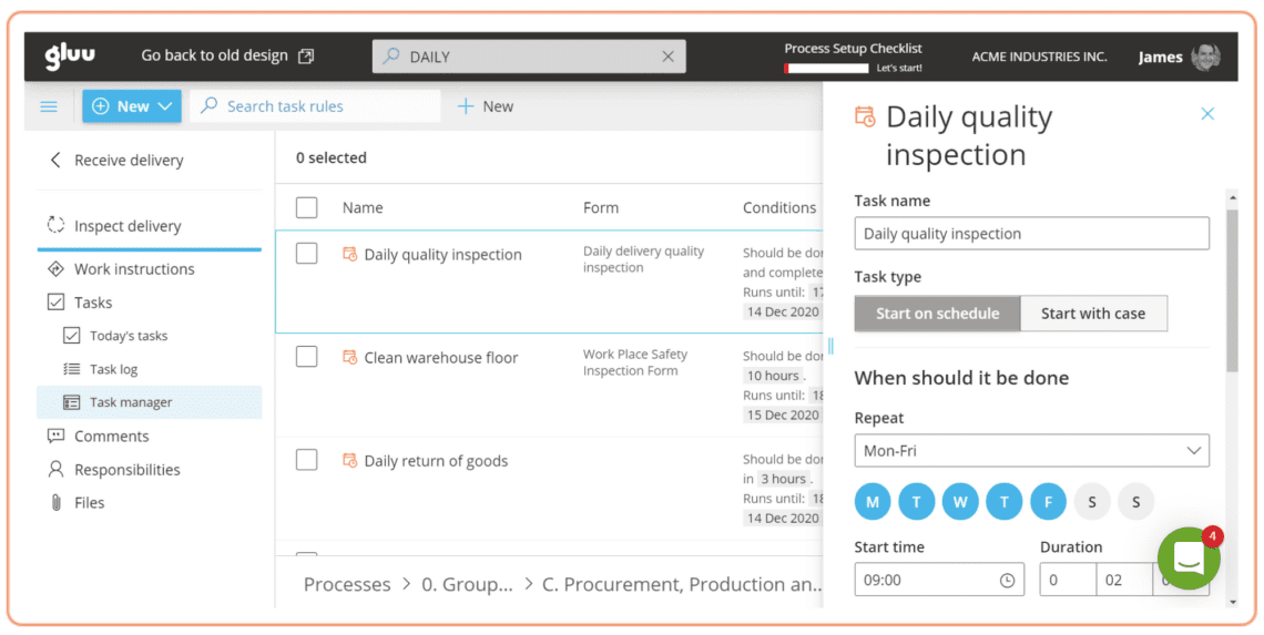 scheduled recurring tasks inside of Gluu