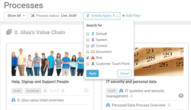 process filtering